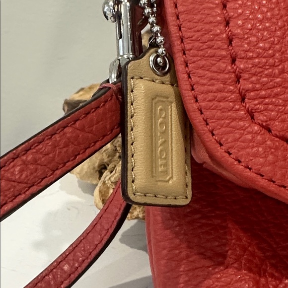 Coach Coral Pebbled Leather Convertible Clutch - Picture 5 of 11